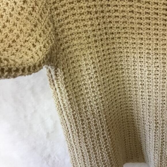 Calvin Klein Collection Tan Linen Blend Knit Sweater - Picture 4 of 14